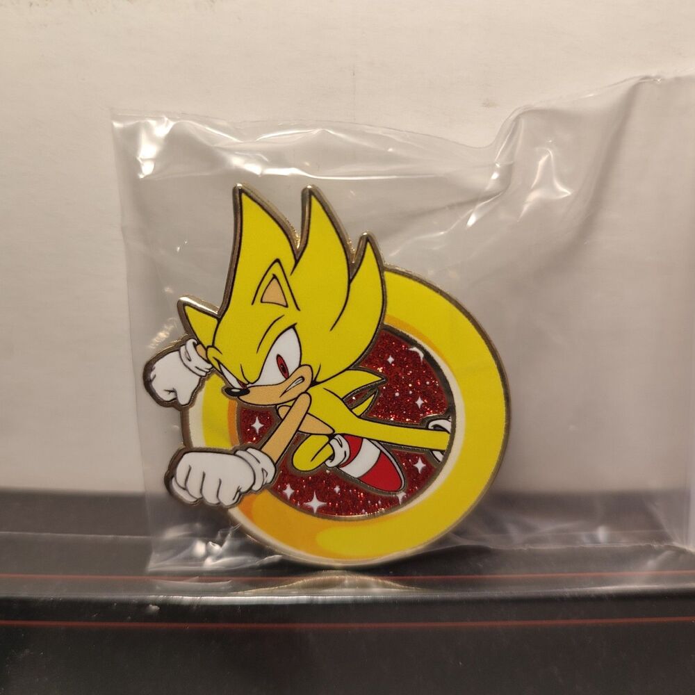 Sonic The Hedgehog Super Sonic Character Ring Blind Bag Series Enamel Pin Badge